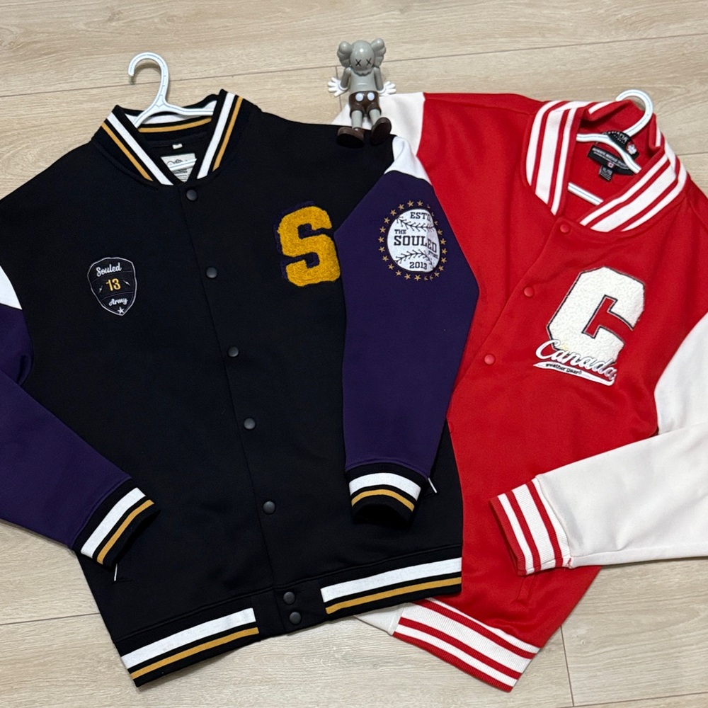 Varsity Jacket Bundle – Souled Store + Canada Weather Gear (XL)–Great Condition